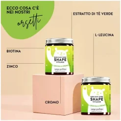 Burn Baby Burn Shape Vitamin per Perdita di Peso 60 Orsetti Gommosi Senza Zucchero