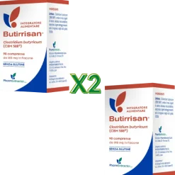 Butirrisan Integratore per Colon Irritabile Set Risparmio 180 Compresse per Benessere Intestinale