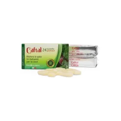 Caftal Gola Voce Caramelle Balsamiche per Raucedine 24 Tavolette