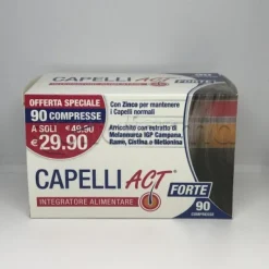 Capelli Act Forte Integratore per Benessere dei Capelli 90 Compresse