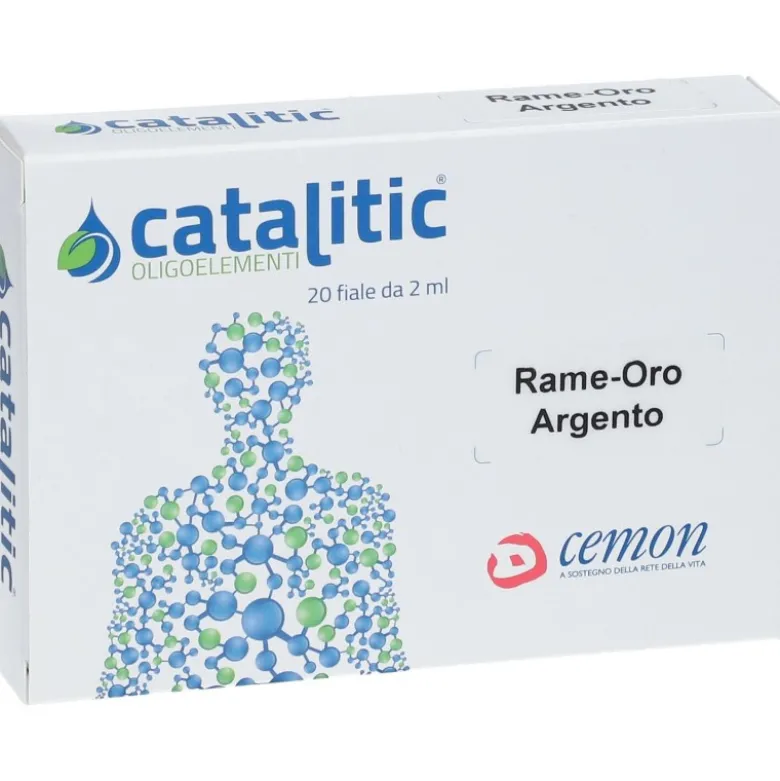 Cemon Catalitic Rame Oro Argento Oligoelementi 20 Fiale