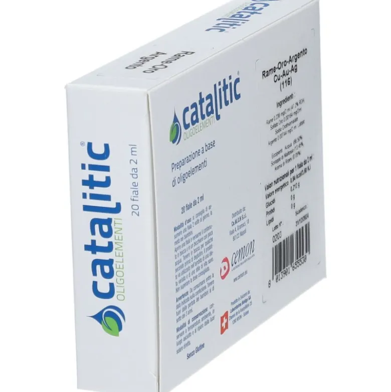 Cemon Catalitic Rame Oro Argento Oligoelementi 20 Fiale