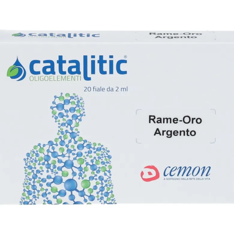 Cemon Catalitic Rame Oro Argento Oligoelementi 20 Fiale