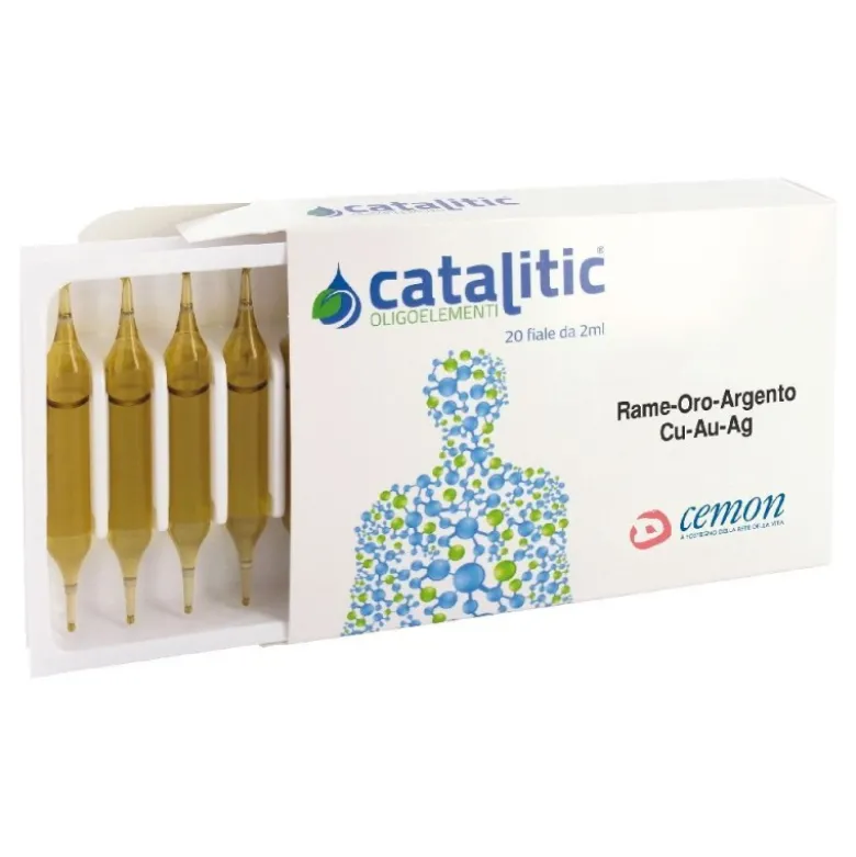 Cemon Catalitic Rame Oro Argento Oligoelementi 20 Fiale