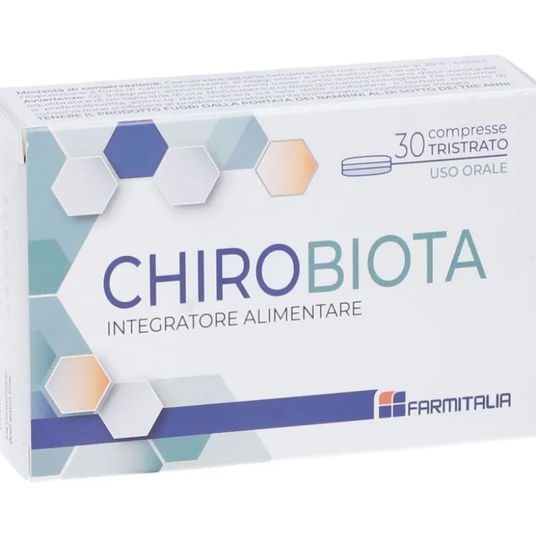 CHIROBIOTA per Equilibrio Nutrizionale e Salute Intestinale 30 Compresse Tristrato
