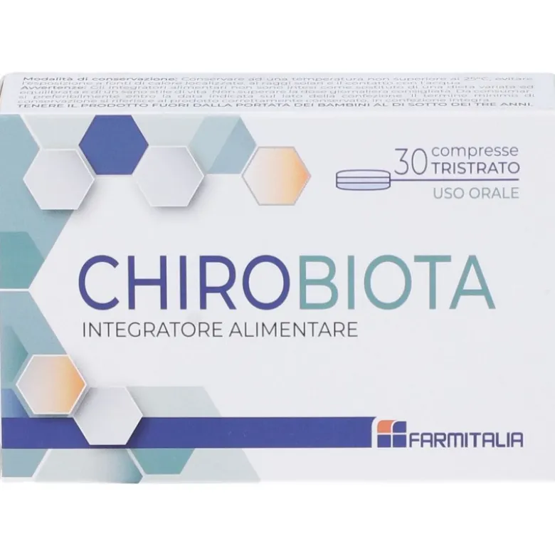 CHIROBIOTA per Equilibrio Nutrizionale e Salute Intestinale 30 Compresse Tristrato