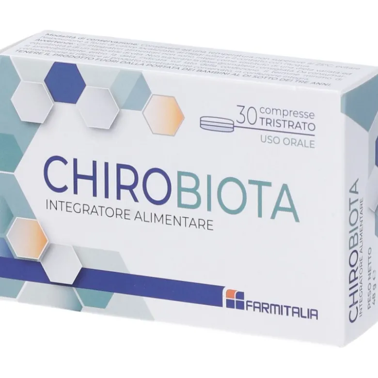 CHIROBIOTA per Equilibrio Nutrizionale e Salute Intestinale 30 Compresse Tristrato