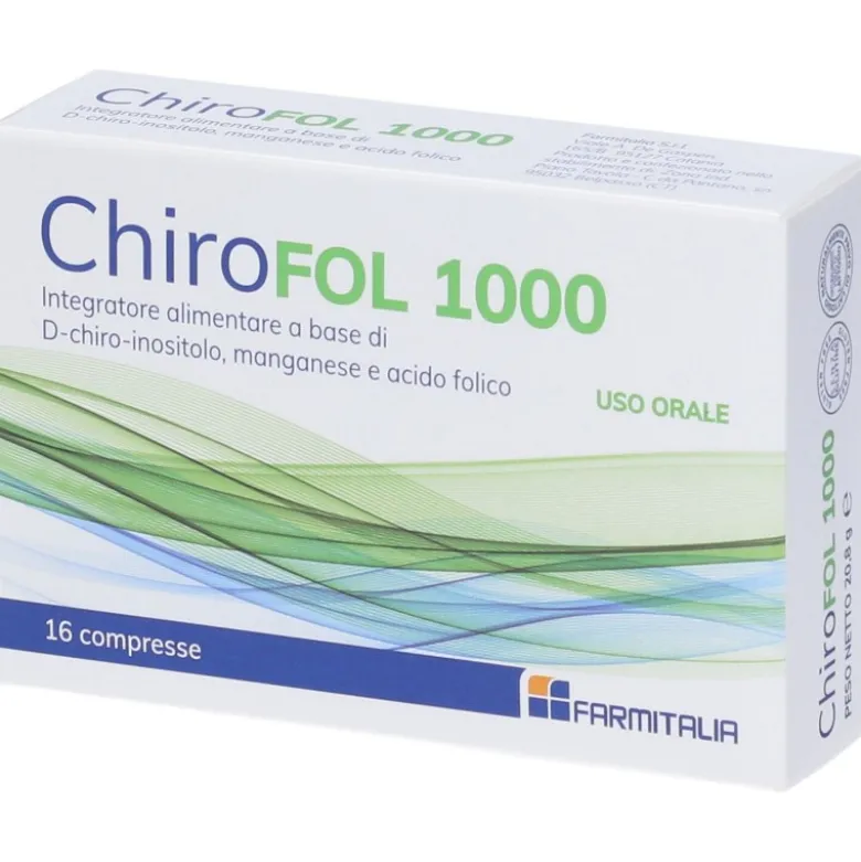 Chirofol 1000 Integratore per Aiuto Gravidanza 16 Compresse
