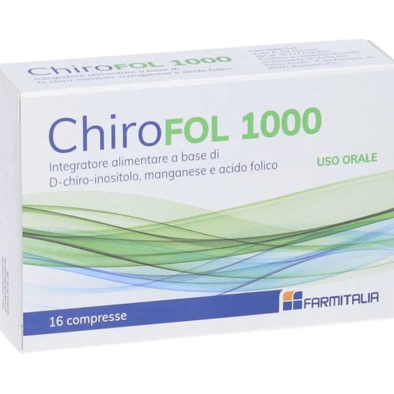 Chirofol 1000 Integratore per Aiuto Gravidanza 16 Compresse