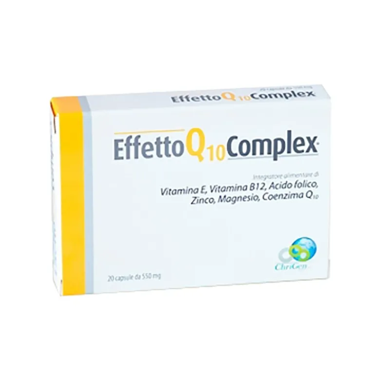 Chrigen Group Effetto Q10 Complex Integratore Antiossidante contro Stanchezza 20 Capsule