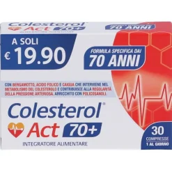 Colesterol Act 70+ Integratore per il Colesterolo 30 Compresse