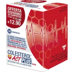 Colesterol Act Plus Forte Integratore per il Colesterolo 30 Compresse