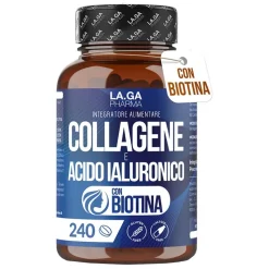Collagene Acido Ialuronico Biotina Integratore per la Pelle 240 Compresse