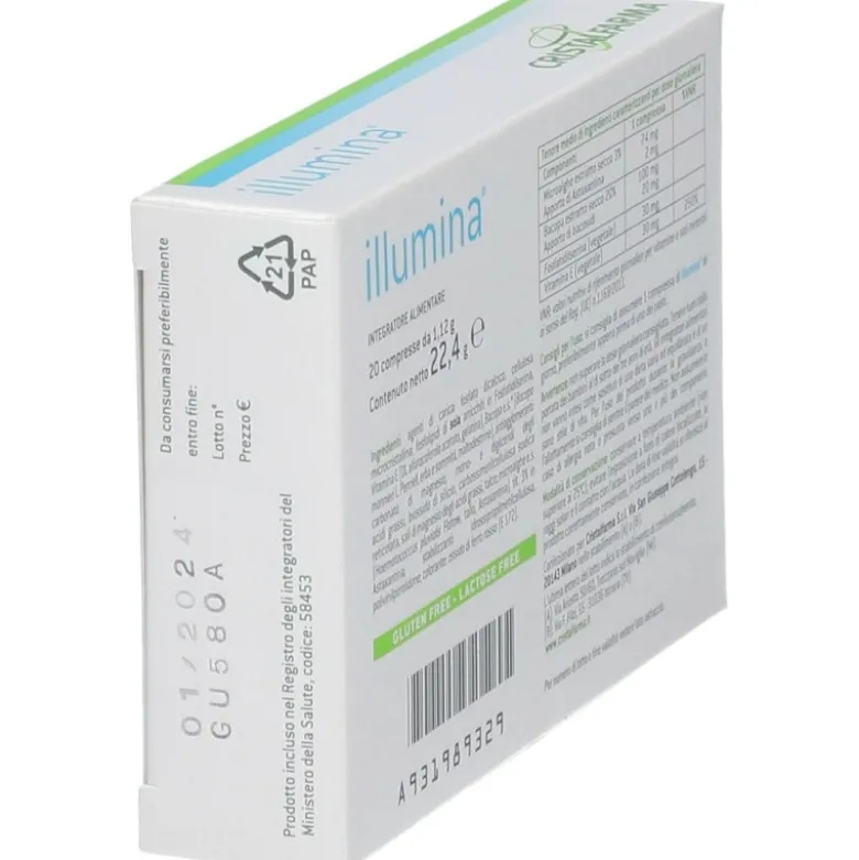 Cristalfarma Illumina per Memoria e Funzioni Cognitive 20 Compresse