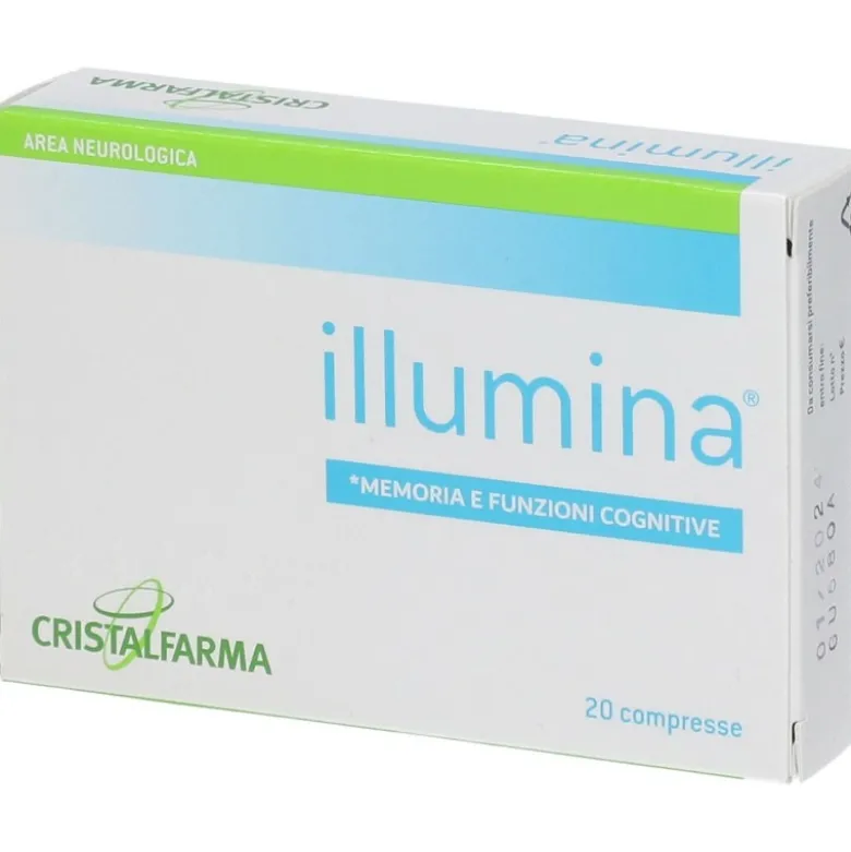 Cristalfarma Illumina per Memoria e Funzioni Cognitive 20 Compresse