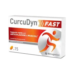 CurcuDyn Fast Integratore per Articolazioni con Curcuma e Boswellia 15 Capsule