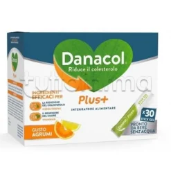 Danacol Plus Integratore per Colesterolo 30 Stick Gel da Bere