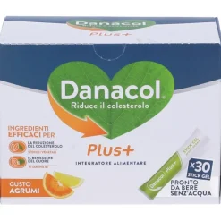 Danacol Plus Integratore per Colesterolo 30 Stick Gel da Bere