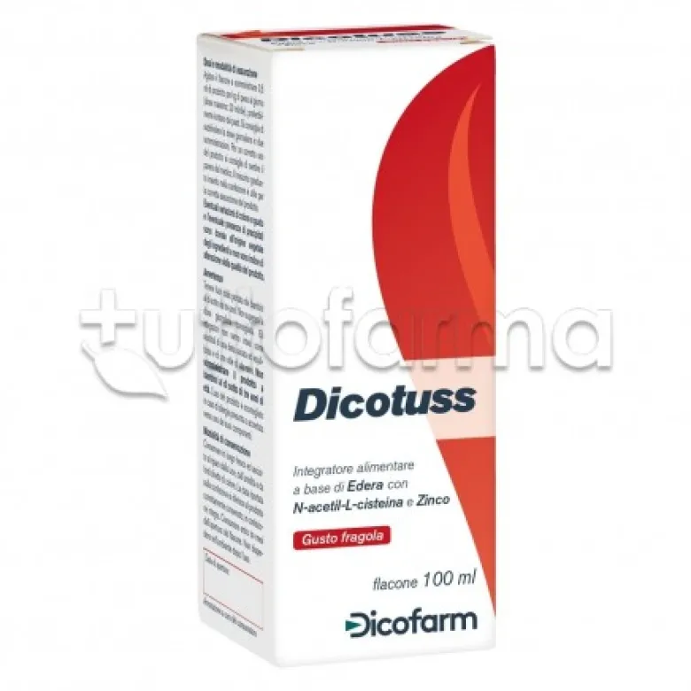 Dicofarm Dicotuss Sciroppo per la Tosse Bambini con Edera e NAC 100ml