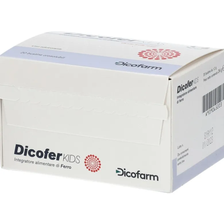 Dicofer Kids Ferro Per Bambini 20 Bustine Orosolubili