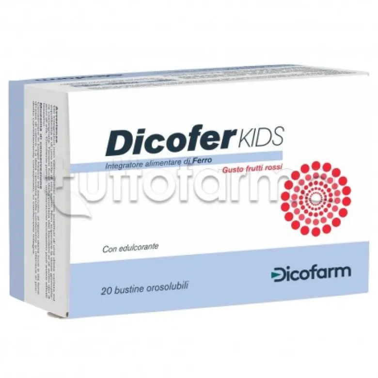 Dicofer Kids Ferro Per Bambini 20 Bustine Orosolubili
