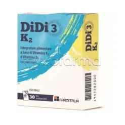 Didi3 K2 Integratore di Vitamina di D3 e K2 30 Film Orodispersibili