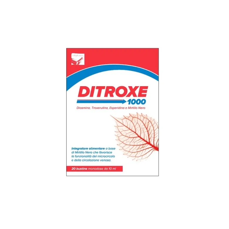 Ditroxe 1000 Int per Microcircolo e Circolazione Venosa 20 Bustine Stick Pack Monodose