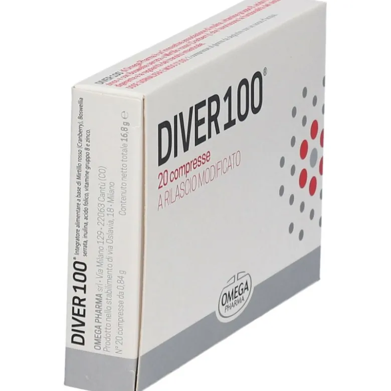 Diver 100 Integratore per Funzionalità Digestiva 20 Compresse