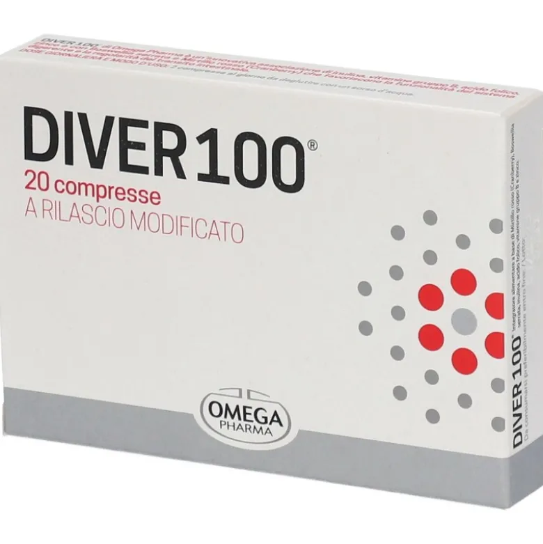 Diver 100 Integratore per Funzionalità Digestiva 20 Compresse
