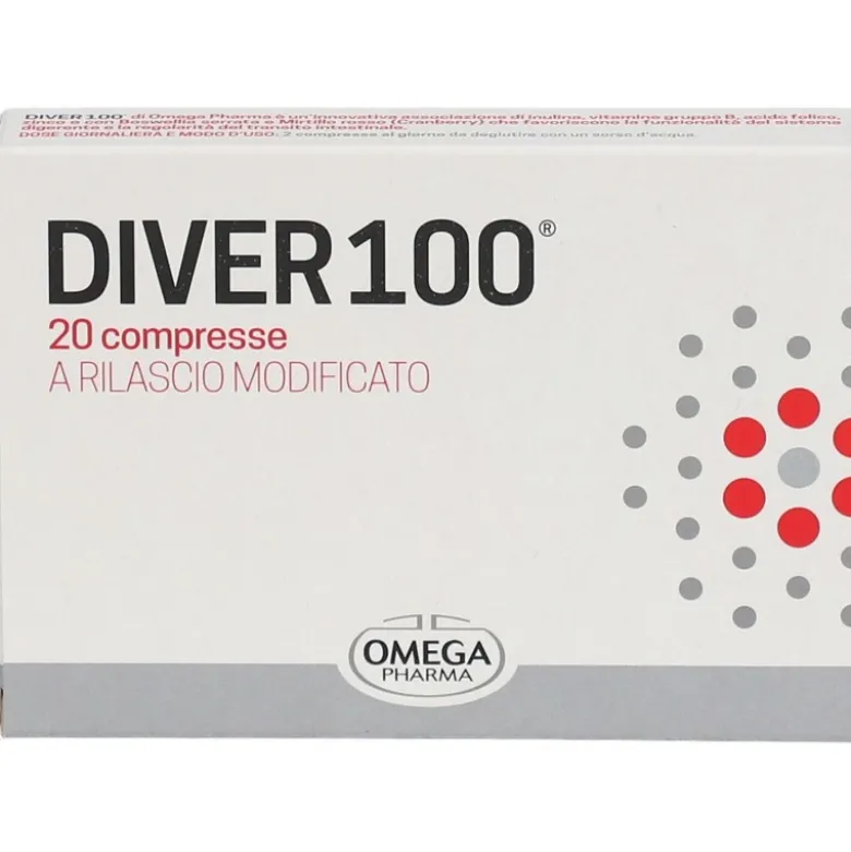 Diver 100 Integratore per Funzionalità Digestiva 20 Compresse