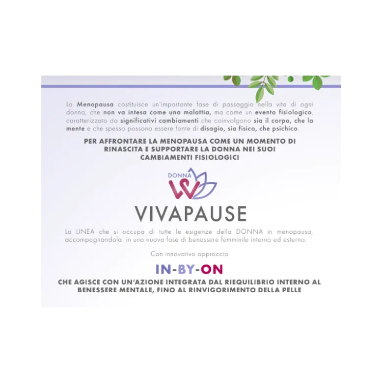 Donna W Vivapause Complete FF Integratore per Menopausa 30 Compresse