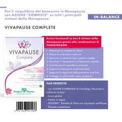 Donna W Vivapause Complete Integratore Menopausa 30 Compresse