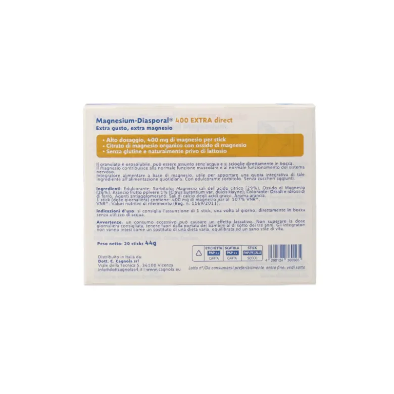 Dott. Cagnola Magnesium Diasporal 400 Extra Gusto Arancia 20 Bustine