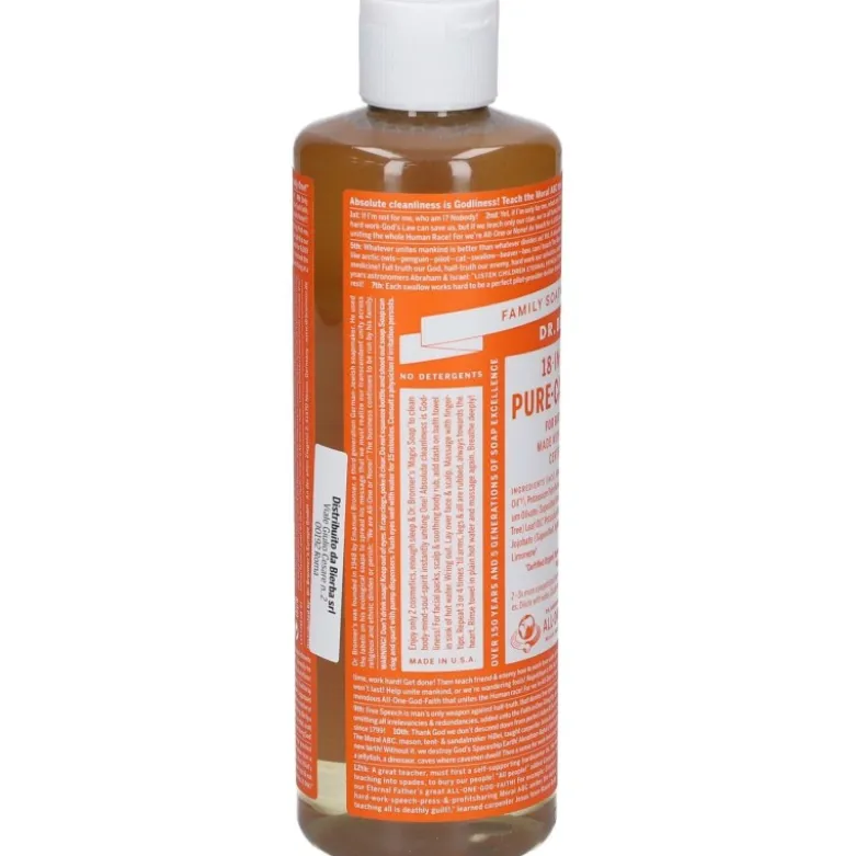 Dr. Bronner's Sapone Liquido Tea Tree 18-in-1 475ml