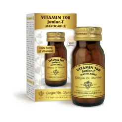 Dr Giorgini Vitamin 100 Junior T Multivitaminico per Bambini dai 7 ai 10 Anni 100 Pastiglie Masticabili