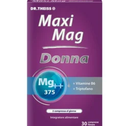 Dr. Theiss Maxi Mag Donna 375mg Integratore di Magnesio e Vitamina B6 30 Compresse