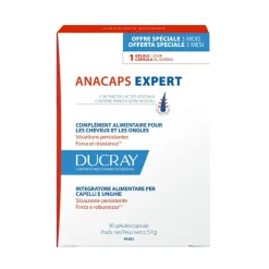 Ducray Anacaps Expert Integratore per Capelli e Unghie 90 Capsule
