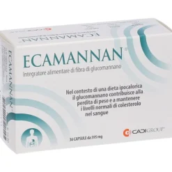 Ecamannan Integratore per Perdere Peso 36 Capsule