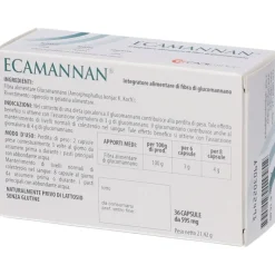 Ecamannan Integratore per Perdere Peso 36 Capsule