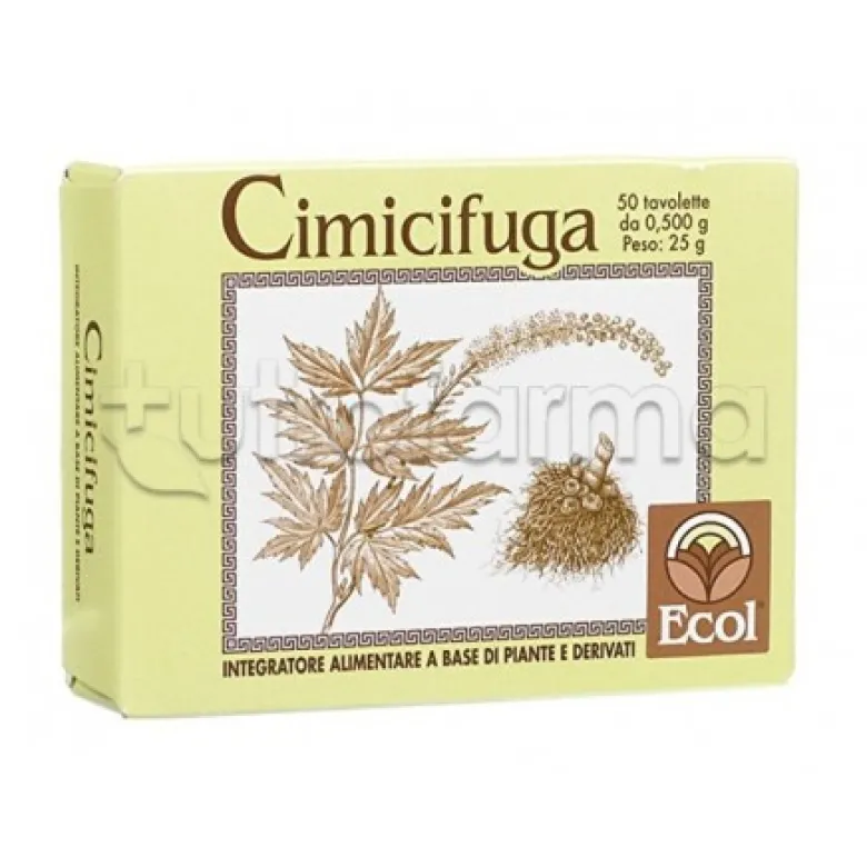 Ecol Cimicifuga Integratore per Menopausa 50 Tavolette