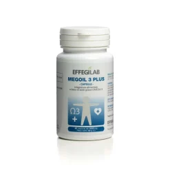 Effegilab Megoil 3 Plus Integratore con Omega 3 40 Capsule