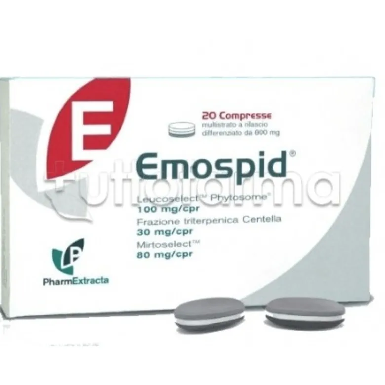 Emospid Integratore per Emorroidi 20 Compresse