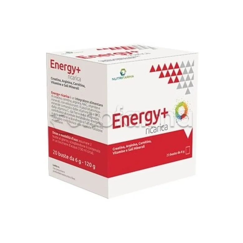 Energy+ Ricarica per Energia 20 Bustine da 6g