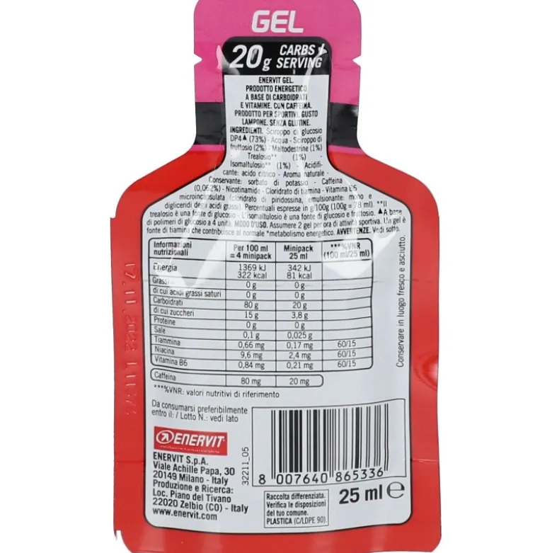 Enervit Gel Integratore Energetico Gusto Lampone 25 ml