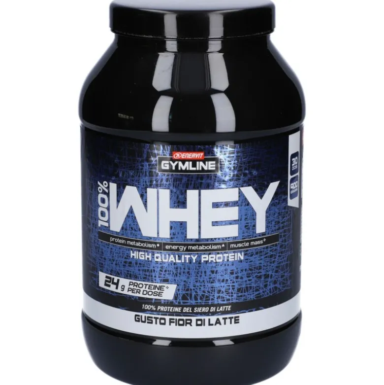 Enervit GymLine 100% Whey Proteine Sportivi Gusto Fior di Latte 900 g