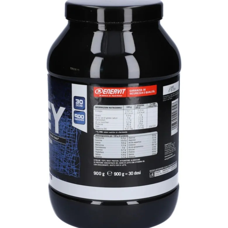 Enervit GymLine 100% Whey Proteine Sportivi Gusto Fior di Latte 900 g