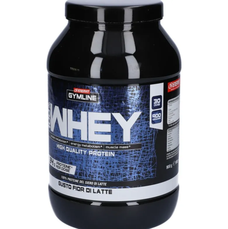 Enervit GymLine 100% Whey Proteine Sportivi Gusto Fior di Latte 900 g