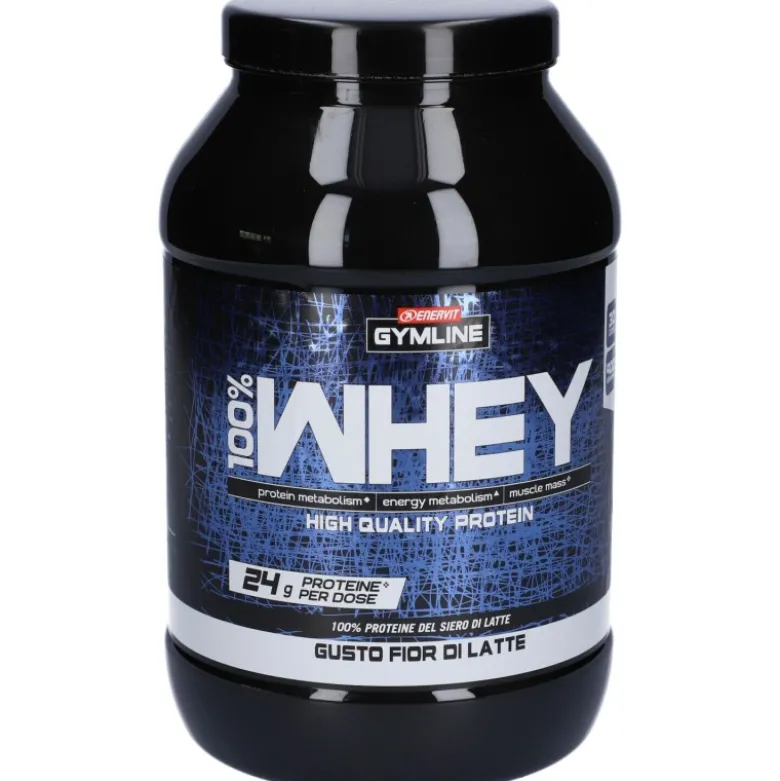 Enervit GymLine 100% Whey Proteine Sportivi Gusto Fior di Latte 900 g