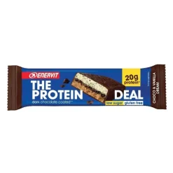 Enervit The Protein Deal Barretta Proteica per Sportivi Gusto Cioccolato e Vaniglia 55 g