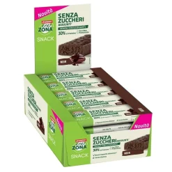 Enerzona Snack Noir no Added Sugars Snack Proteico Senza Zuccheri Aggiunti 30 Barrette da 33 g
